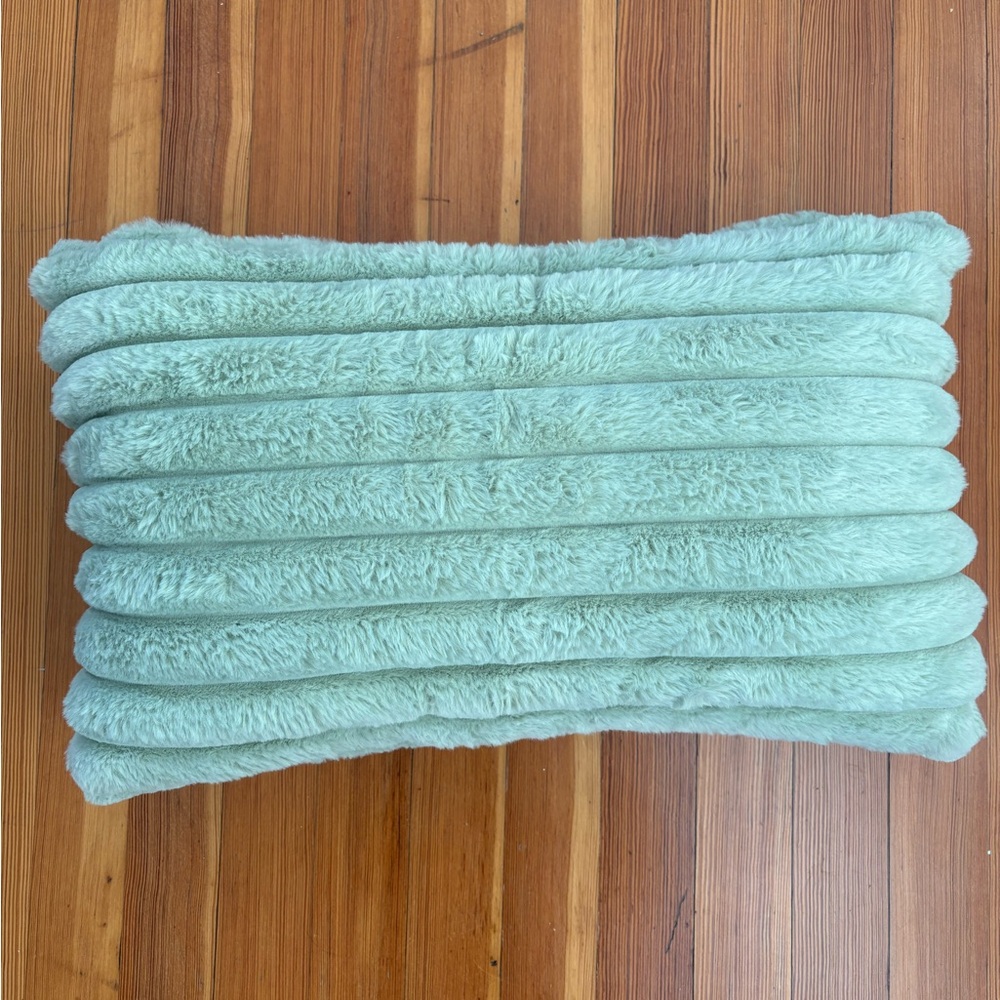 Cozy Mint Green Accent Pillow Case